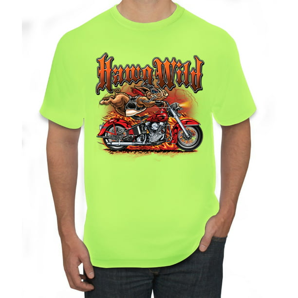 Biker T-Shirt Speed Zone Mens Indian Motorcycle Motorbike Bike Custom